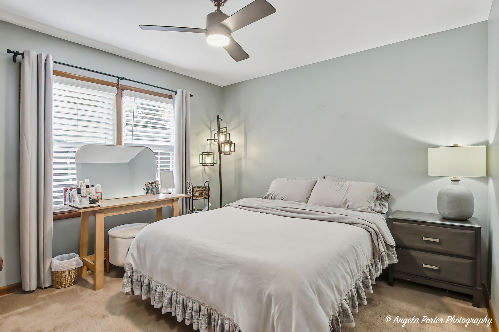 353 Marengo Road Harvard, IL 60033 - Photo 13 of 23 a bedroom with a bed and a chandelier