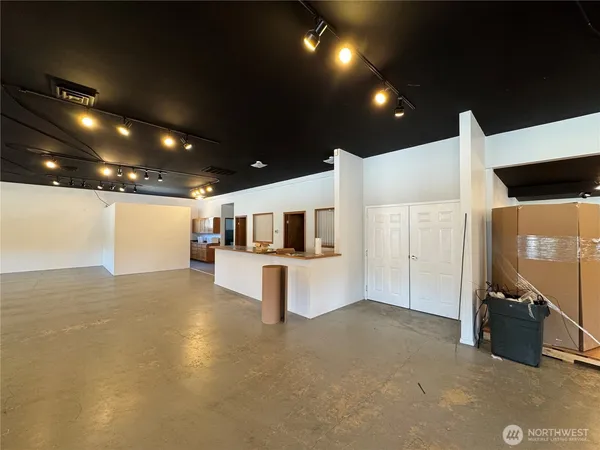 a view of an empty room