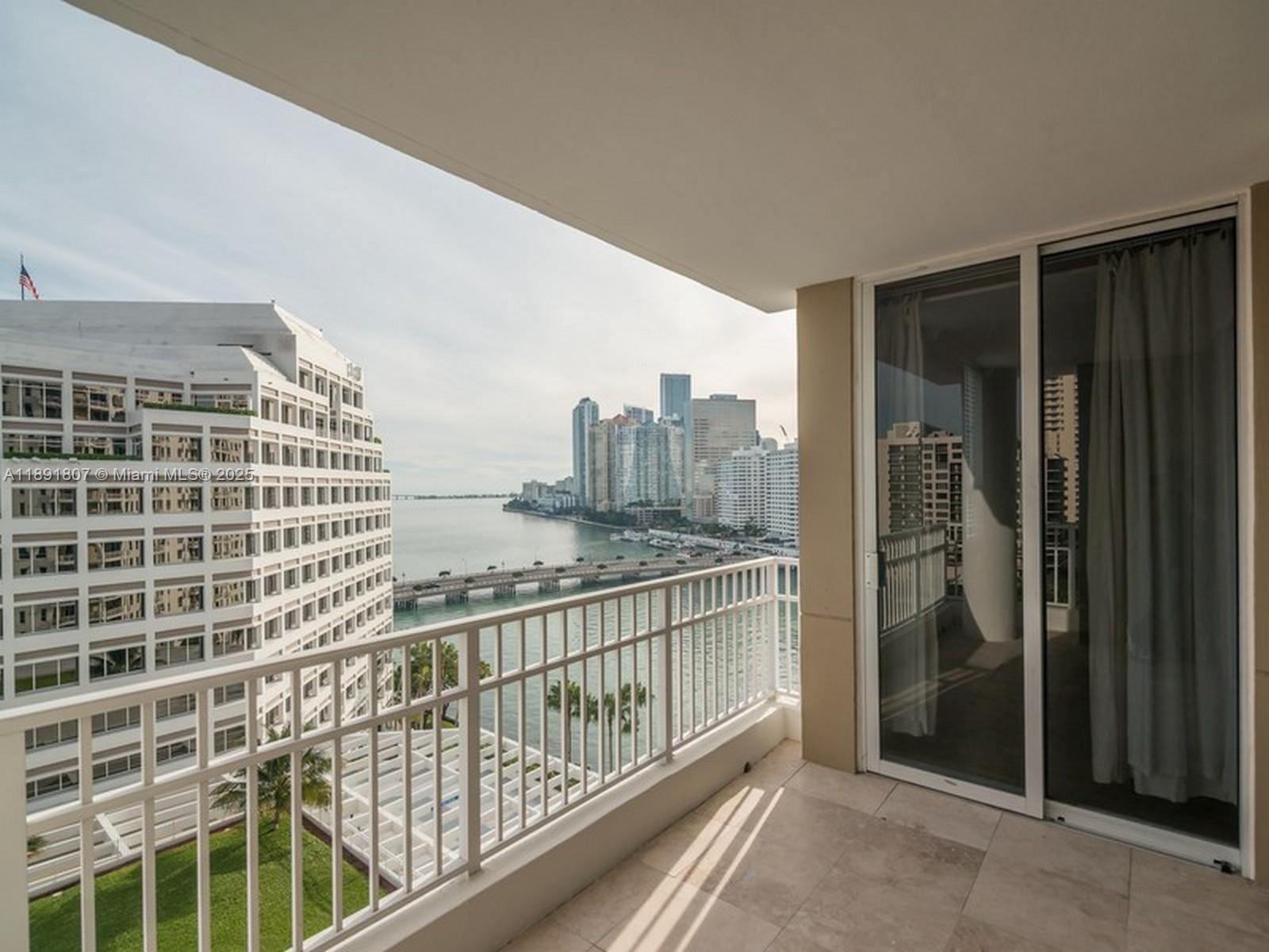 701 Brickell Key Boulevard, Unit 1411 Miami, FL 33131 - Photo 16 of 20 a view of balcony with city view