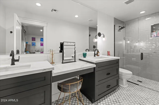 a dining table with chairs and wooden floor