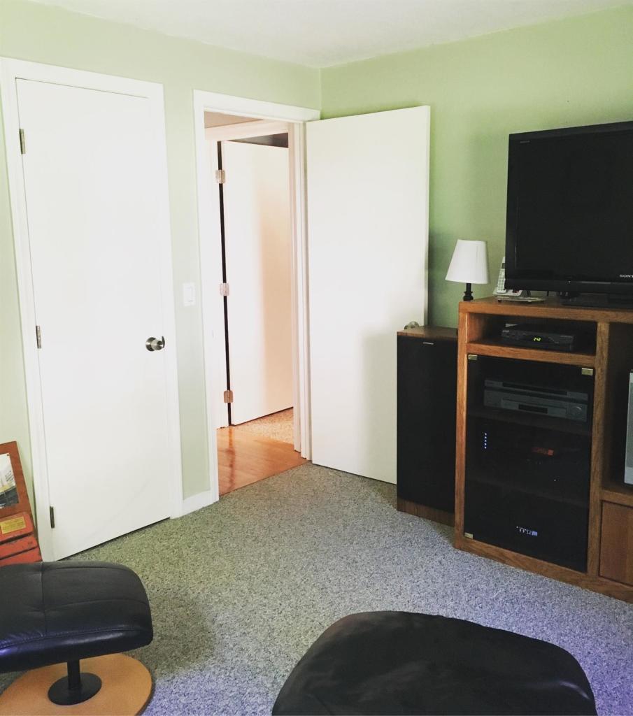 29 Snake Pond Road Forestdale, MA 02644 - Photo 12 of 18 a bedroom with a bed and flat screen tv
