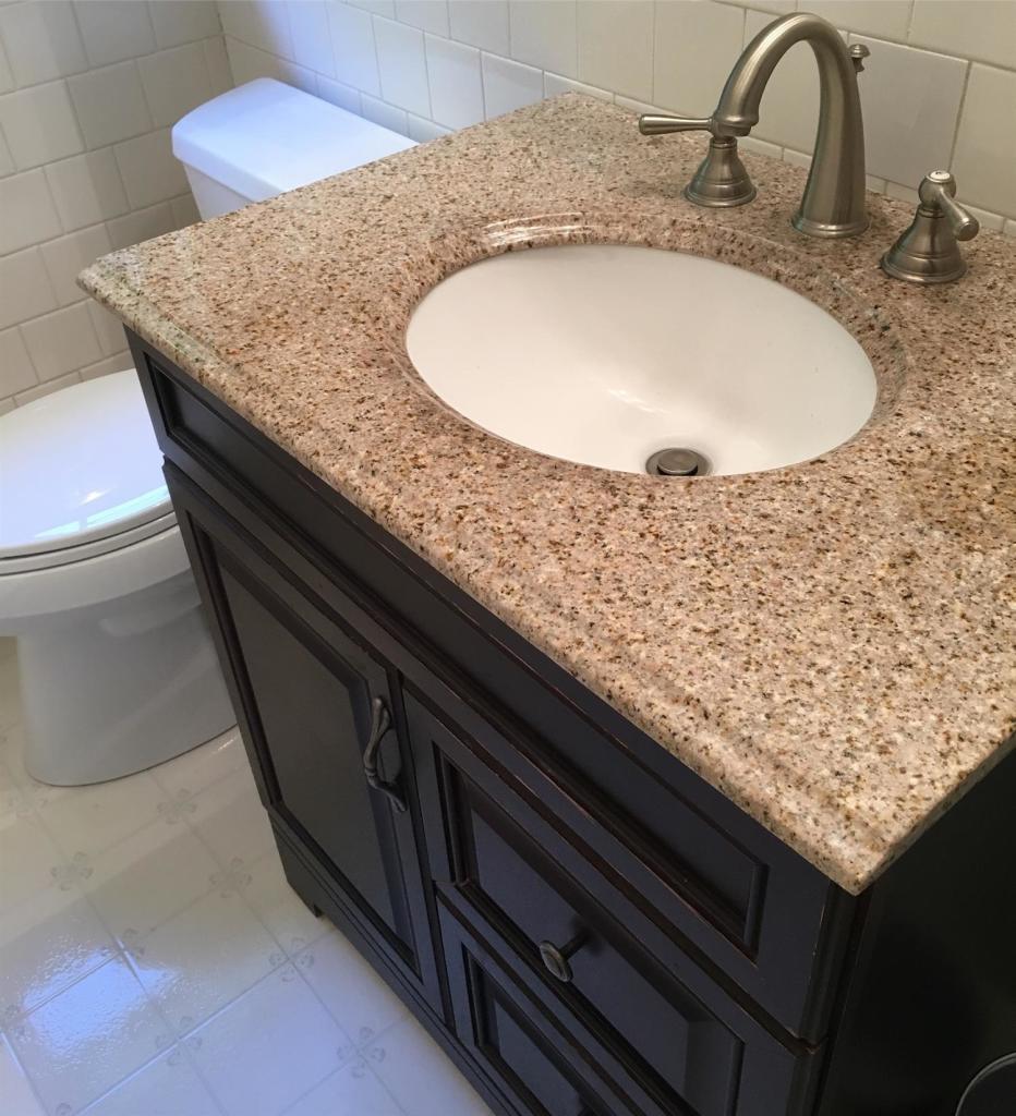 29 Snake Pond Road Forestdale, MA 02644 - Photo 10 of 18 a bathroom with a granite countertop sink