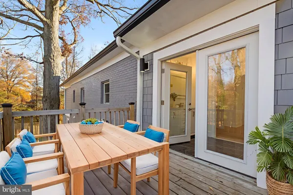 a view of a house with wooden floor