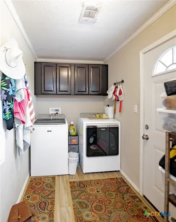 a storage room with storage and utility