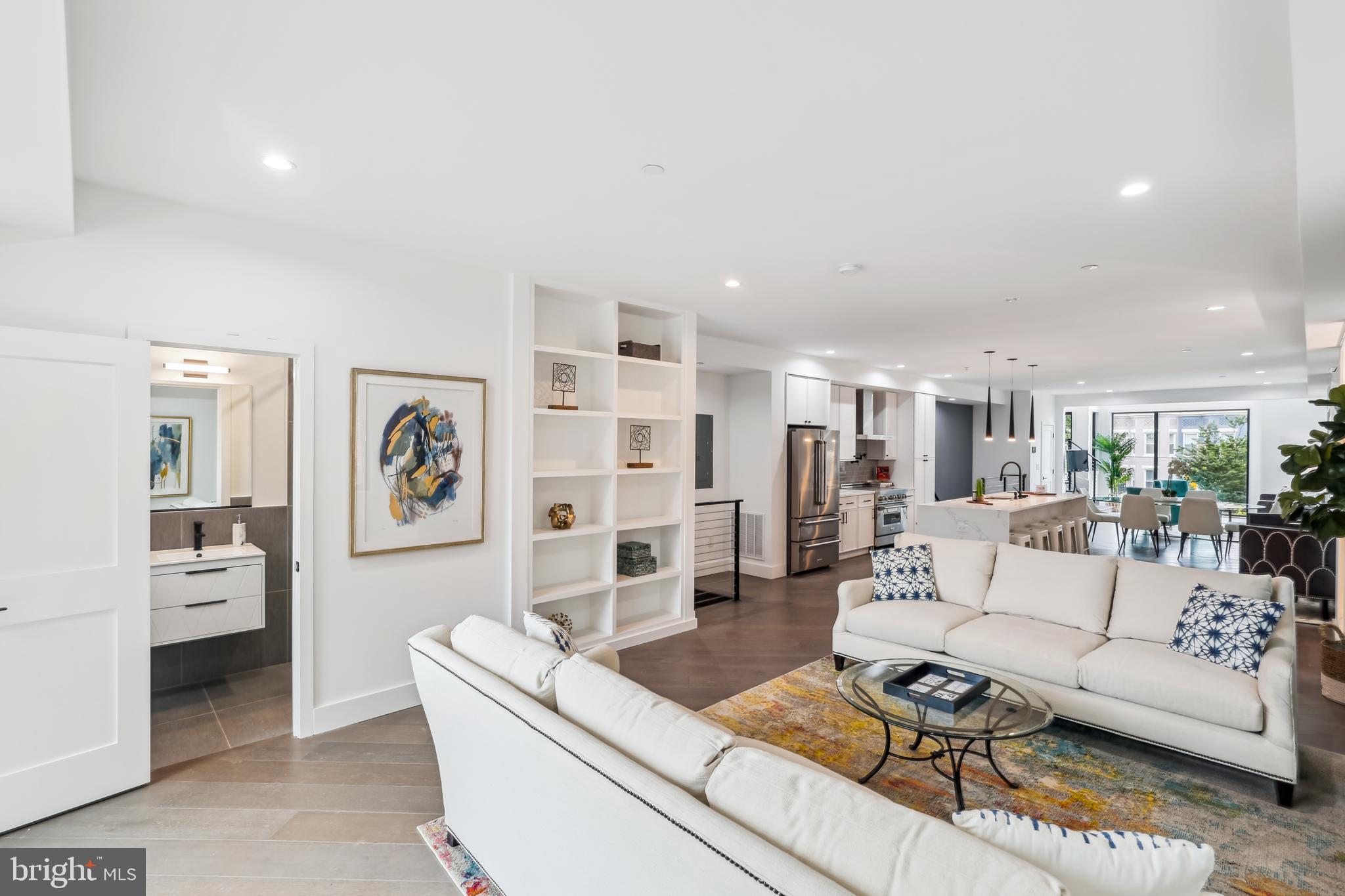304 K Street Northeast, Unit 1 Washington, DC 20002 - Photo 33 of 33 Open Floor Plan - Rear Living Area