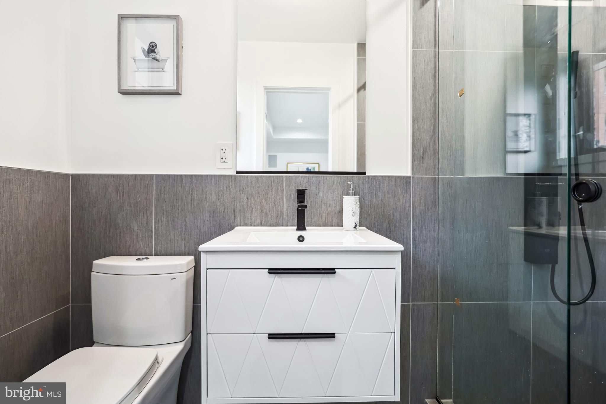 304 K Street Northeast, Unit 1 Washington, DC 20002 - Photo 28 of 33 Floating Vanity with Glass Shower - Main Level
