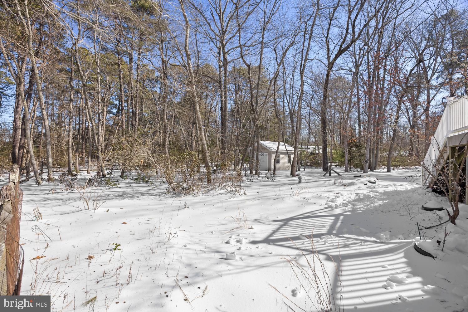 19 Big Look Trail Medford, NJ 08055 - Photo 43 of 61 a view of a yard covered in snow