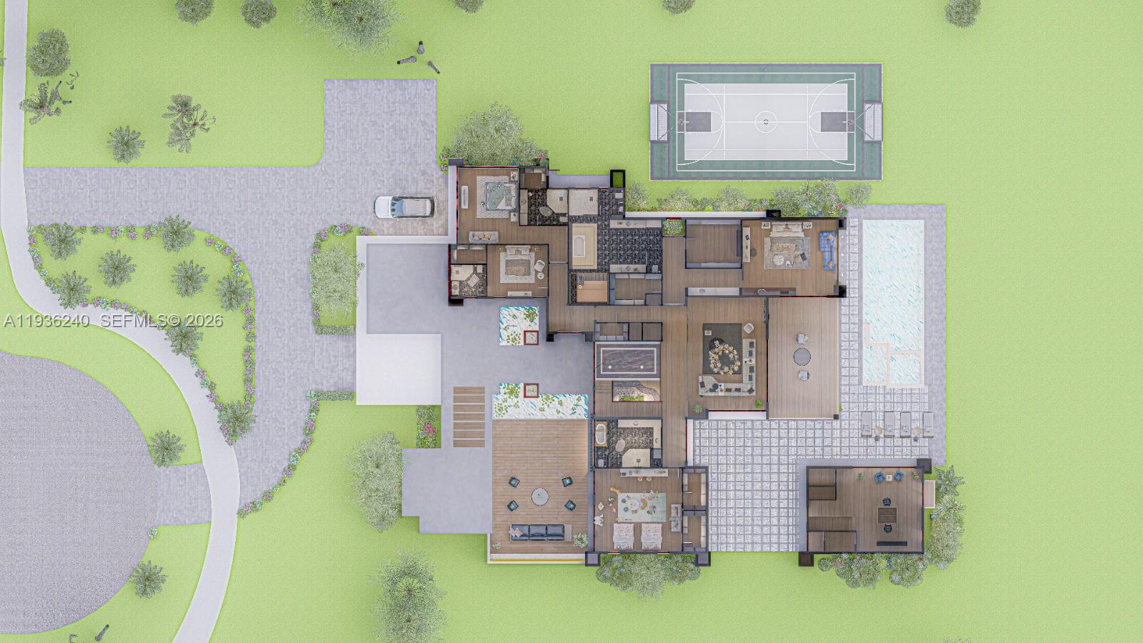 2757 Lake Ridge Lane Weston, FL 33332 - Photo 22 of 26 a aerial view of a fireplace