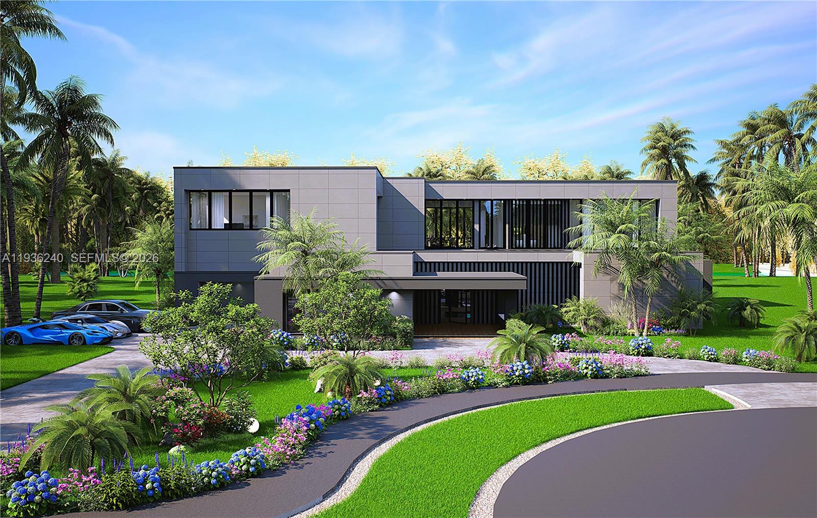 2757 Lake Ridge Lane Weston, FL 33332 - Photo 4 of 26 a front view of a house with a garden and plants