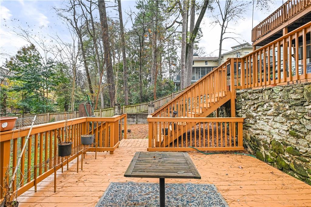 2188 Edison Avenue Northeast Atlanta, GA 30305 - Photo 36 of 51 a view of deck with wooden floor and outdoor seating