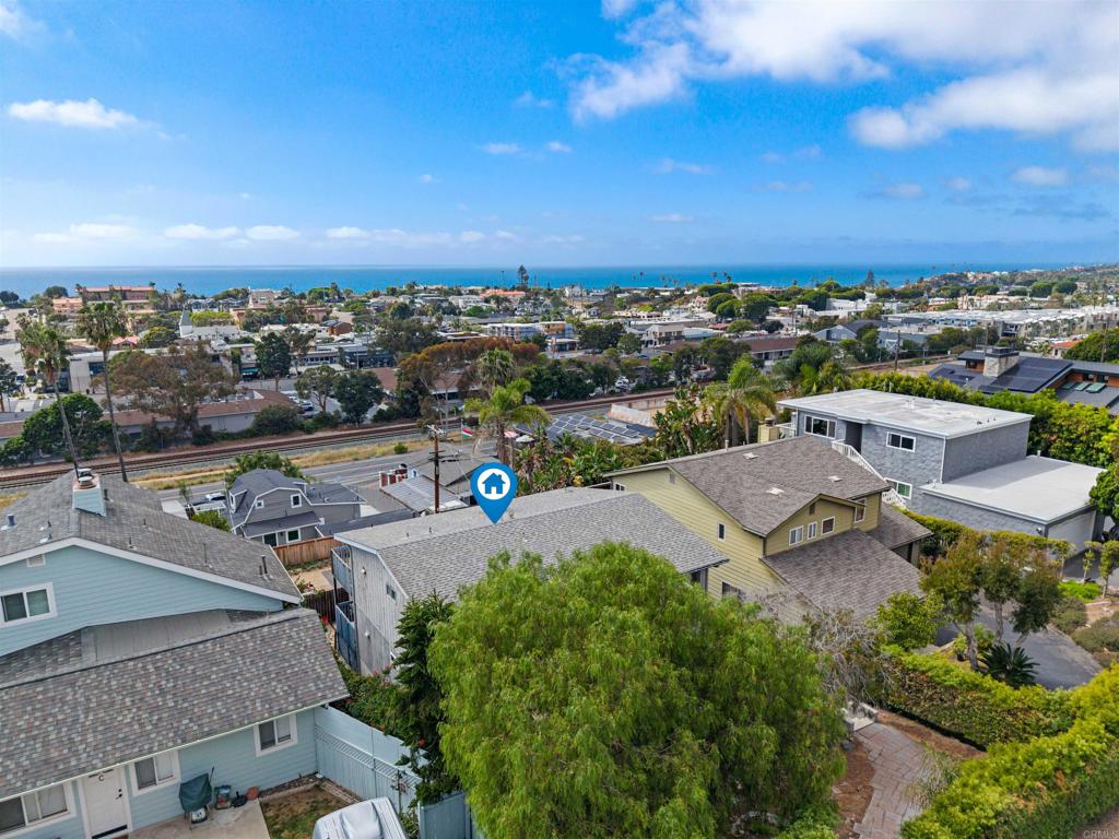 852 Dewitt Avenue Encinitas, CA 92024 - Photo 37 of 41 an aerial view of a house with a garden