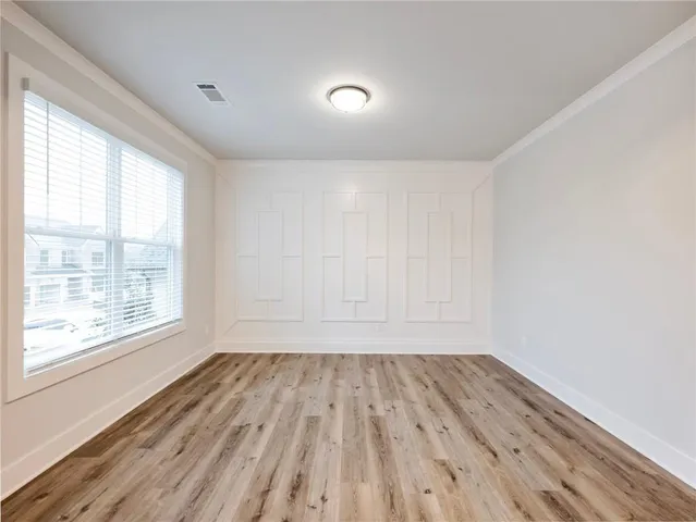 a view of wooden floor in a room