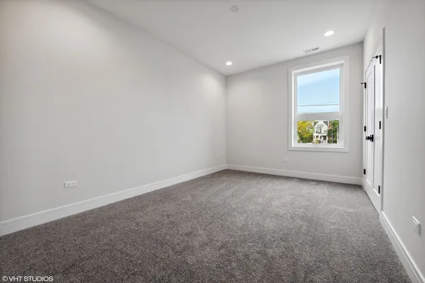 a view of a window in an empty room