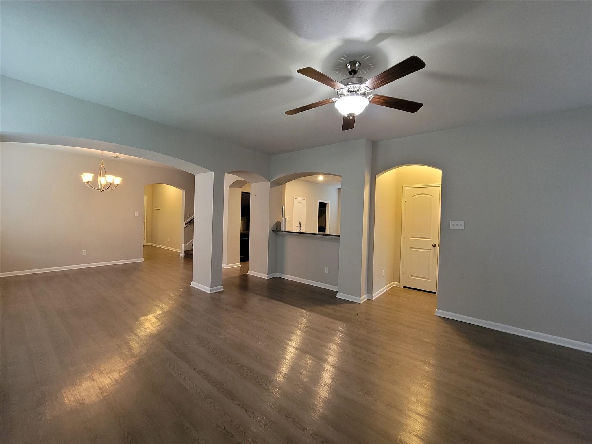 1841 Basin Trail Brenham, TX 77833 - Photo 21 of 49 Fireplace to Living & Dining rooms