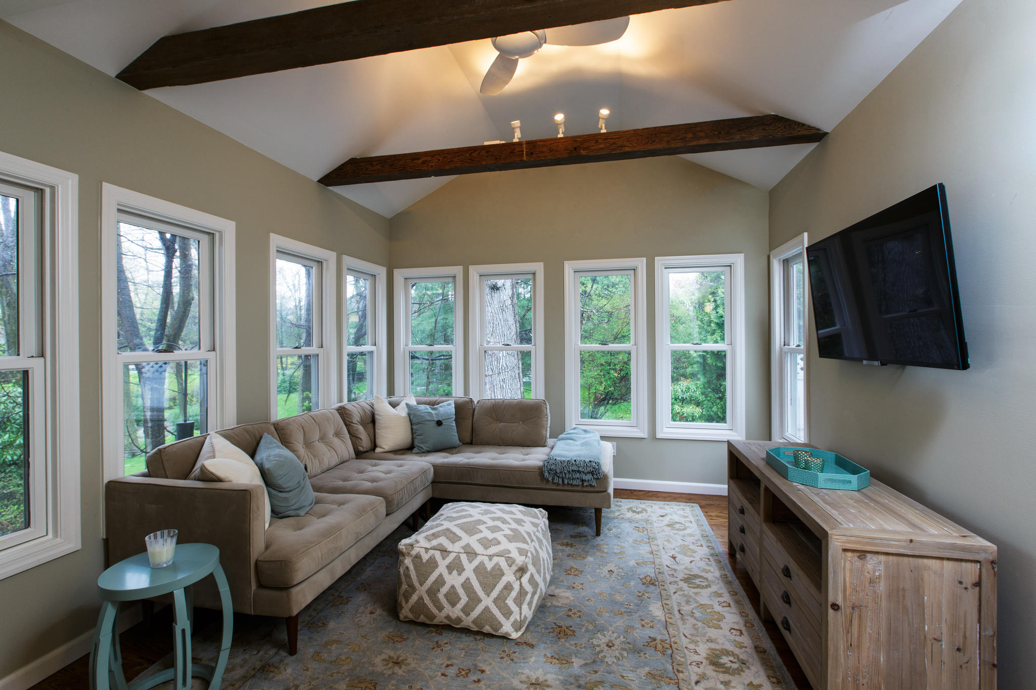 8 Pond Ridge Lane Norwalk, CT 06853 - Photo 11 of 17 a living room with furniture and a flat screen tv
