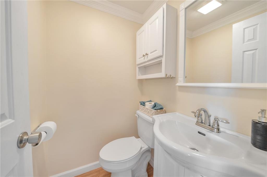4897 Lucerne Road Indiana, PA 15701 - Photo 8 of 25 a bathroom with a sink a toilet and mirror