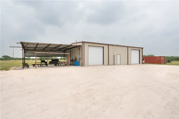 a view of garage with furniture