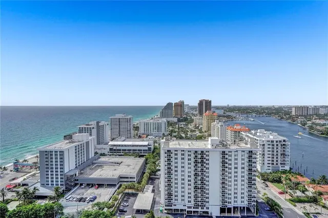 a view of a city with tall buildings