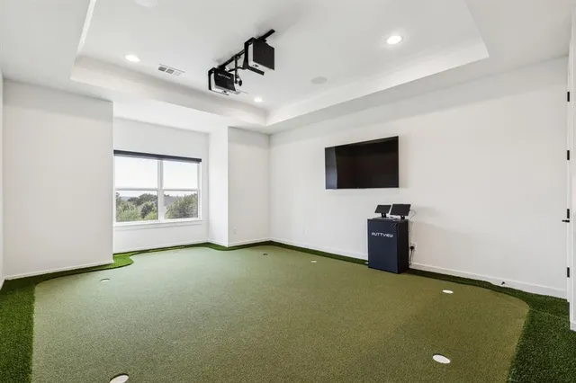 a view of a livingroom with a flat screen tv