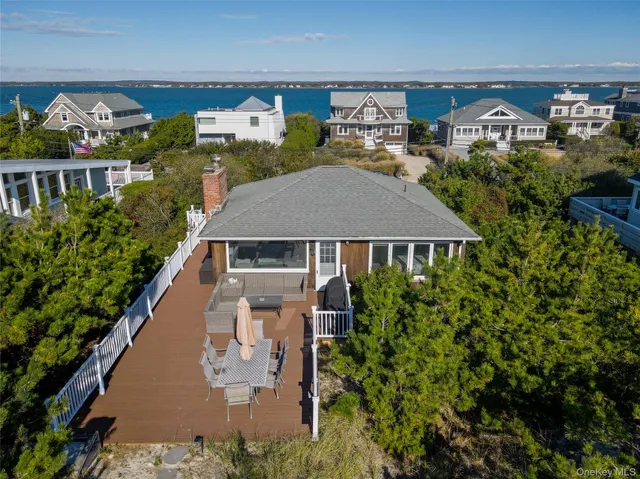 an aerial view of multiple houses