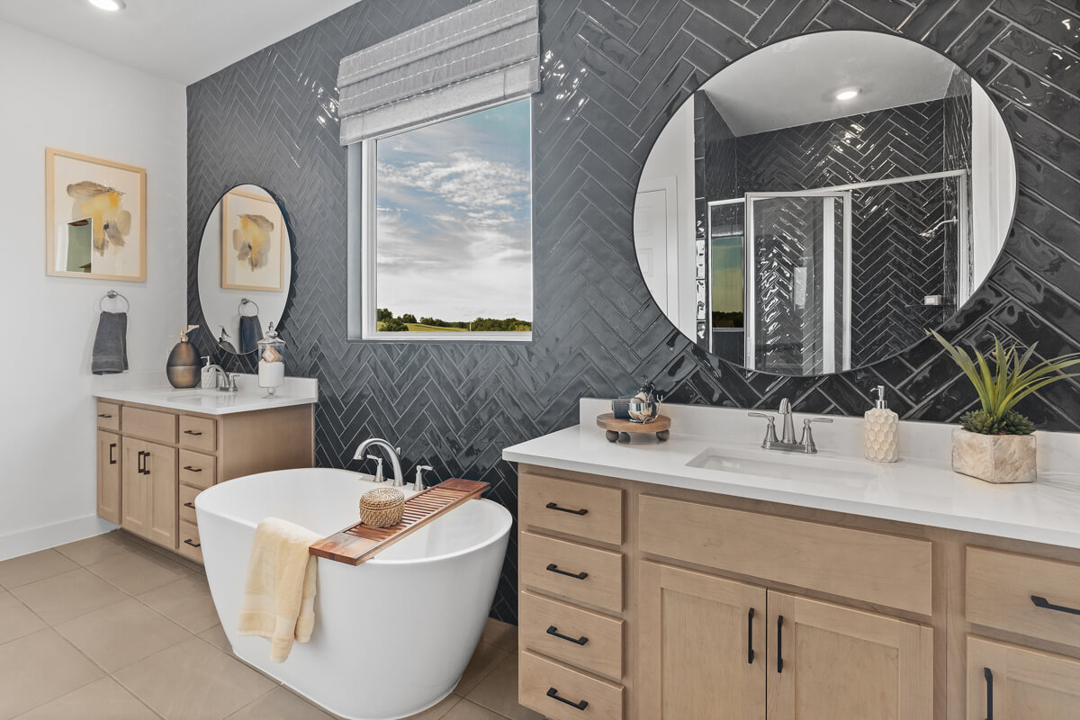 224 San Xavier Street Georgetown, TX 78633 - Photo 22 of 34 a bathroom with a sink and a mirror