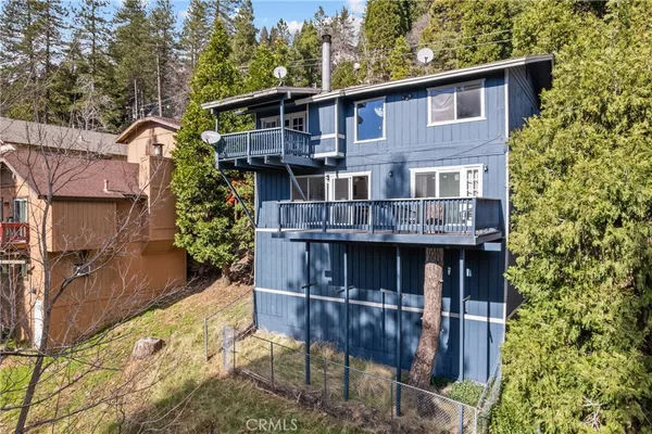 a front view of a house with balcony