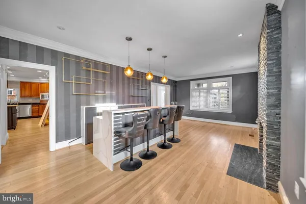 a view of livingroom with furniture and wooden floor