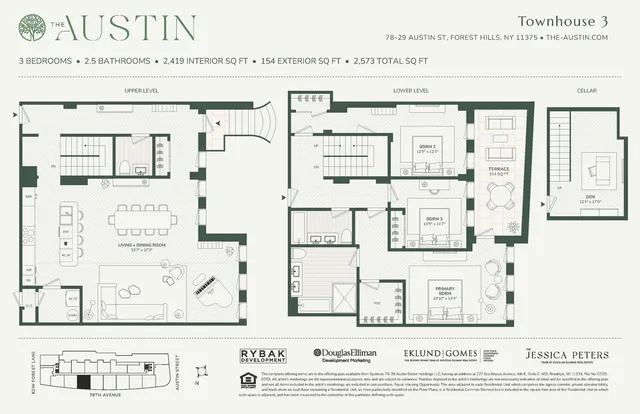 $2,349,000 | 78-29 Austin Street, Unit TH3 | Forest Hills