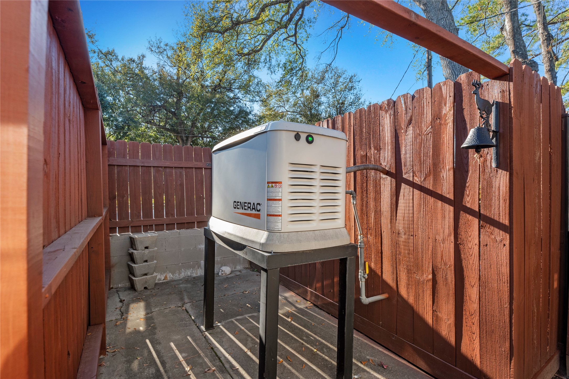 1203 Lemm Road 2 Spring, TX 77373 - Photo 20 of 21 Enjoy total peace of mind during any weather event with the included whole-home Generac standby generator on a raised platform.