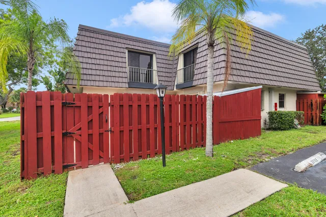 a view of wooden fence