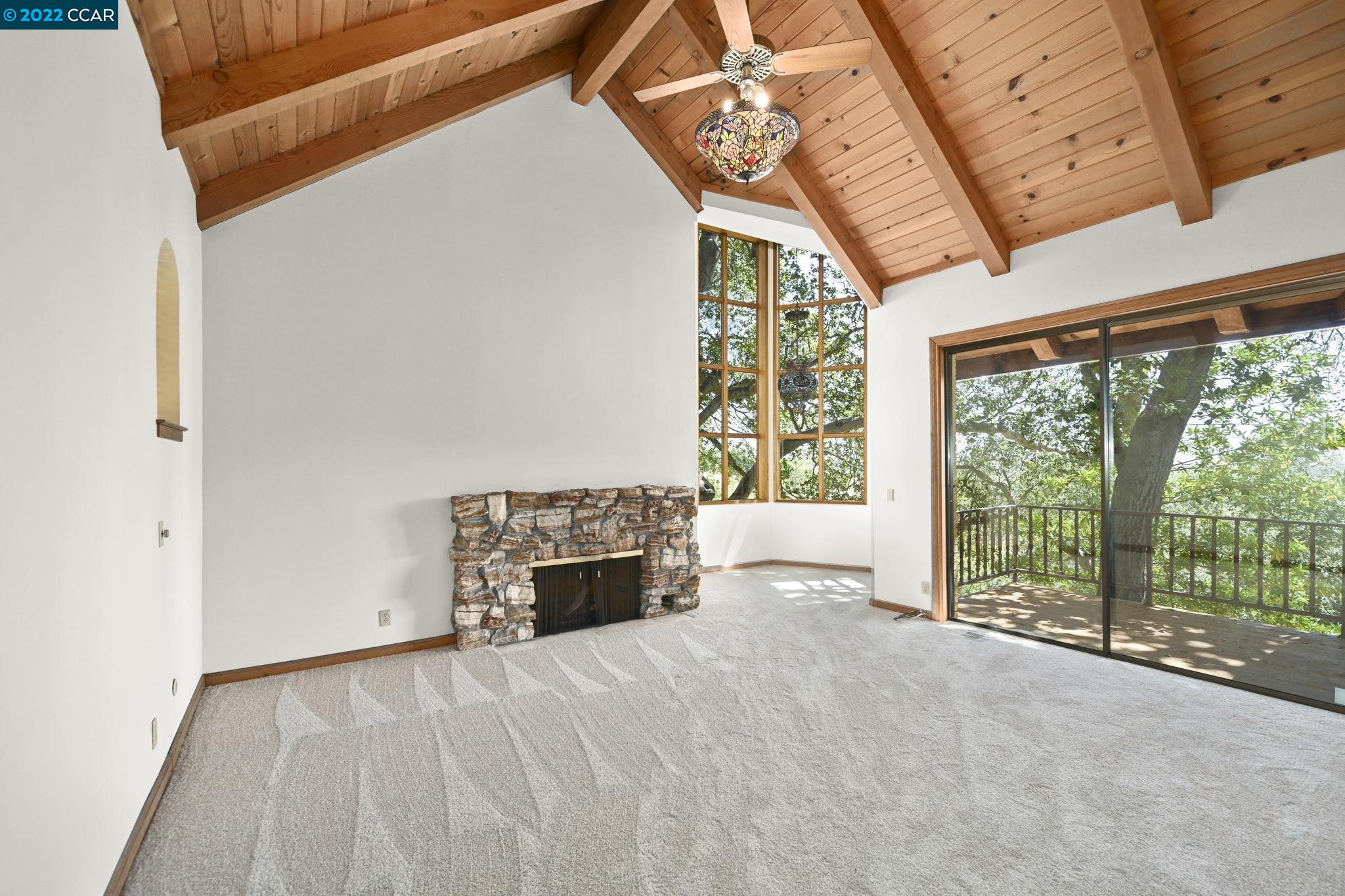 5433 Alhambra Valley Road Martinez, CA 94553 - Photo 19 of 59 a view of empty room with a fireplace