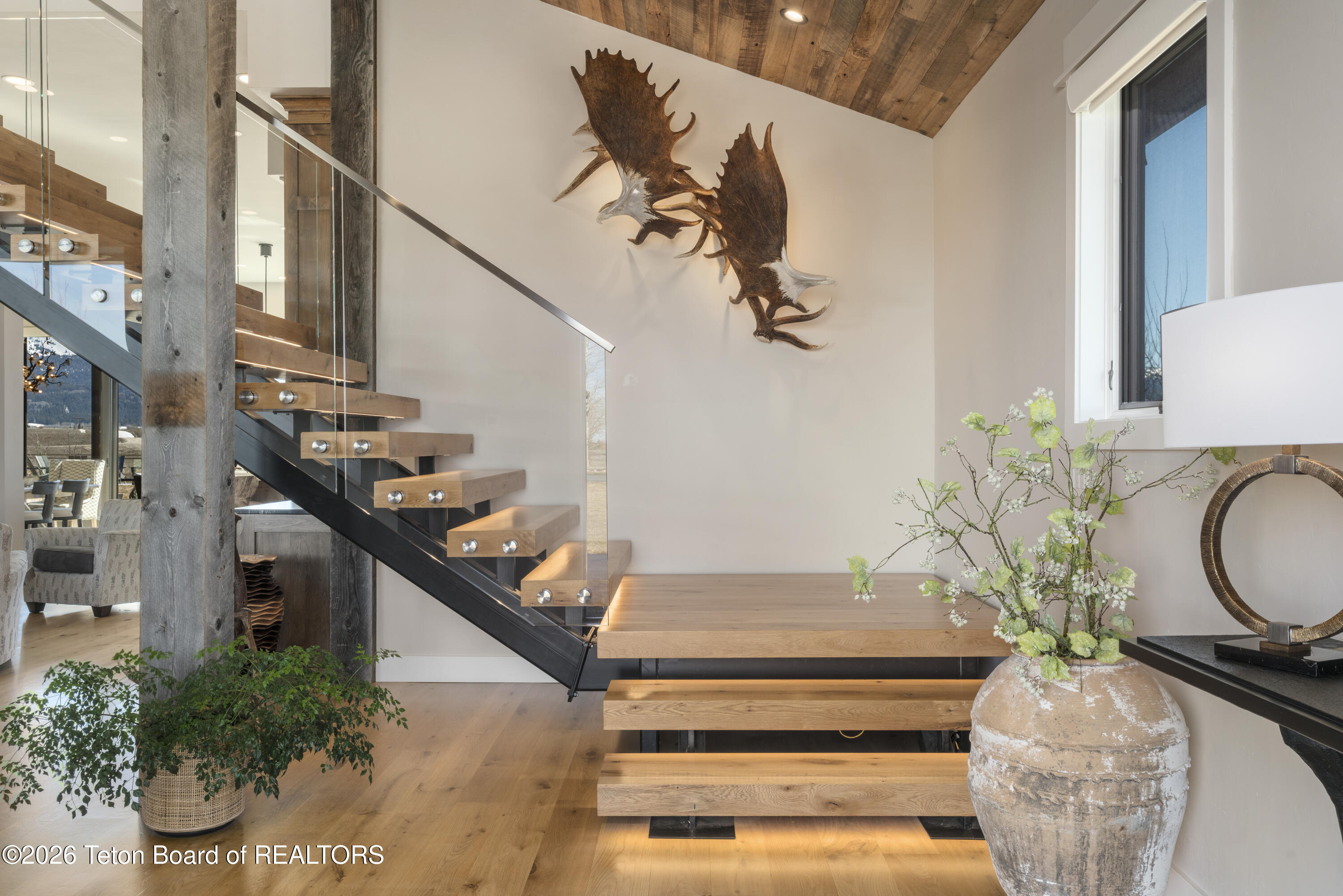 4599 Surprise Valley Road Tetonia, ID 83452 - Photo 19 of 60 Stunning feature staircase