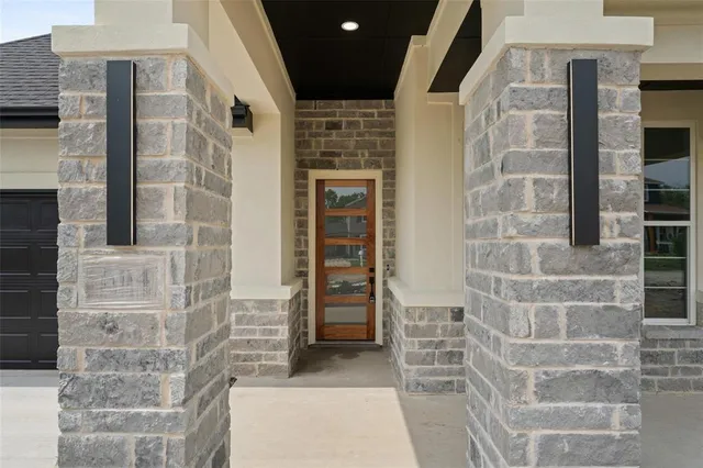 a view of front door of house