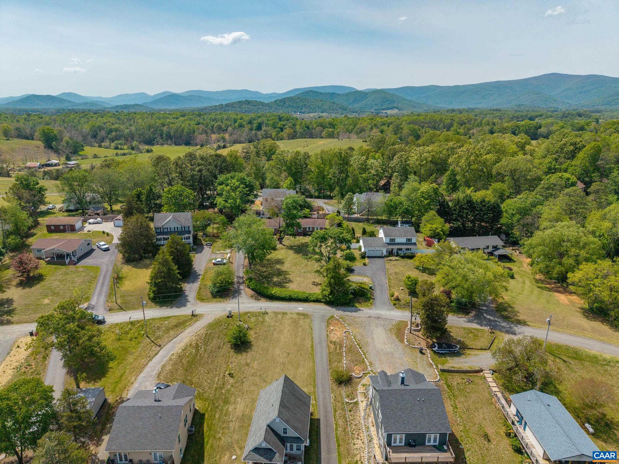 752 Westwood Road Stanardsville, VA 22973 - Photo 52 of 63 an aerial view of residential house with outdoor space and river