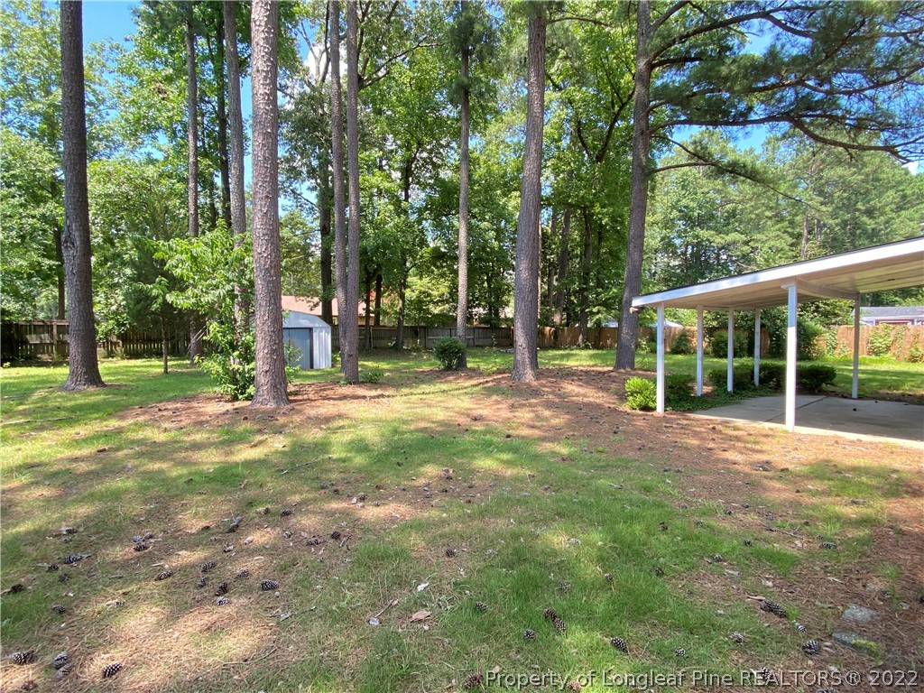 215 Rivenoak Drive Fayetteville, NC 28303 - Photo 19 of 21 a view of a house with backyard and a tree