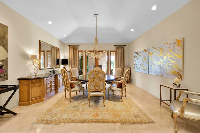 a building outdoor space with patio furniture