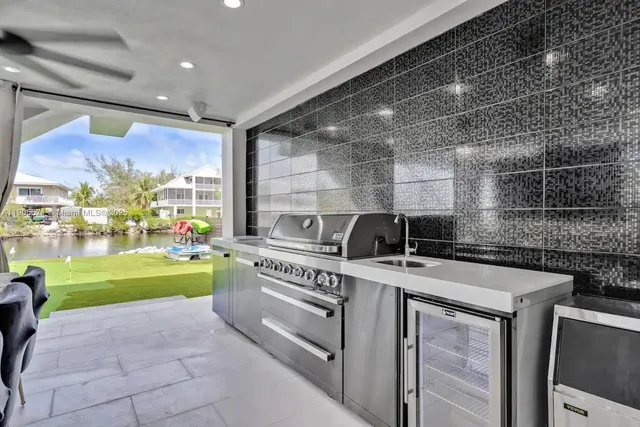 a view of a backyard of a house