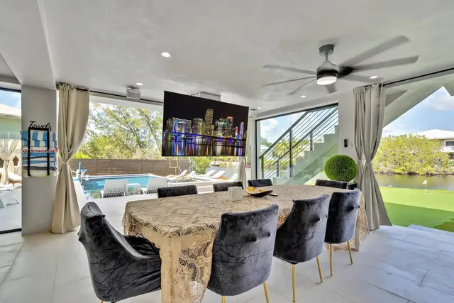 a view of a house with a backyard