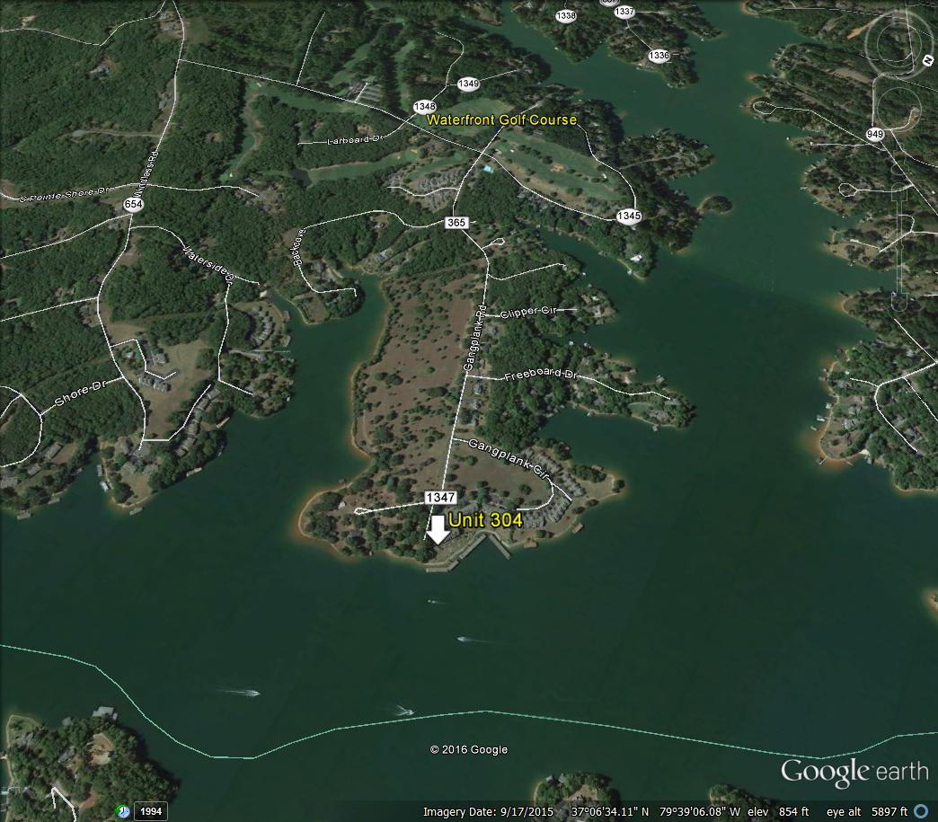850 Gangplank Road, Unit 304 Moneta, VA 24121 - Photo 35 of 36 GoogleEarth_Image