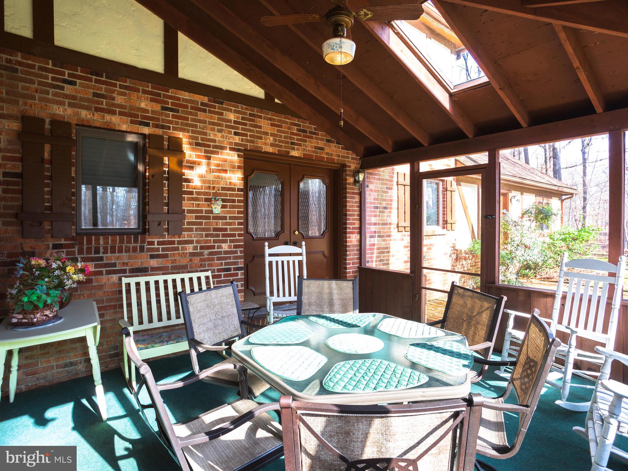 3681 Russell Road Woodbridge, VA 22192 - Photo 23 of 48 Screen Porch with vaulted ceiling & skylight.