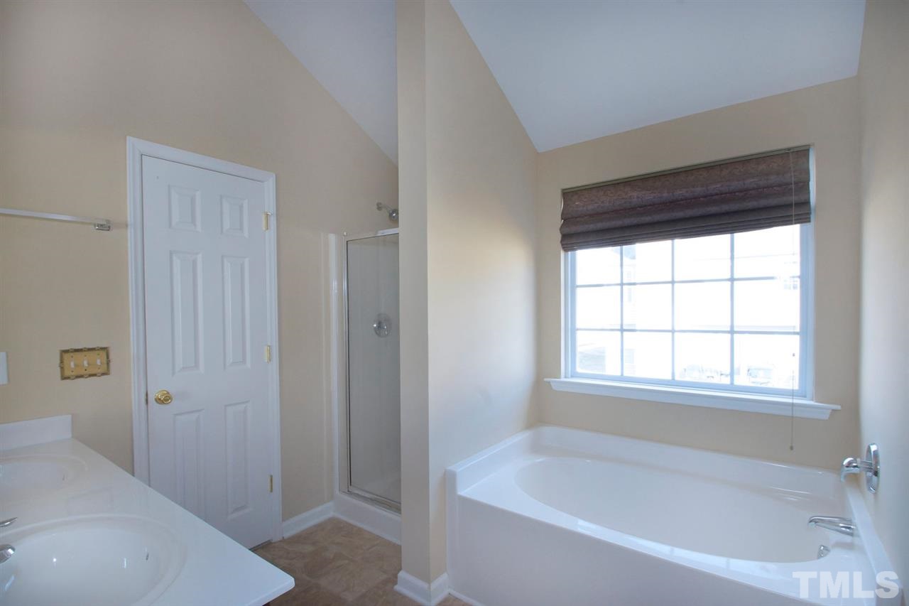 1505 Pebble Ridge Drive Raleigh, NC 27610 - Photo 17 of 23 Garden tub and separate shower.