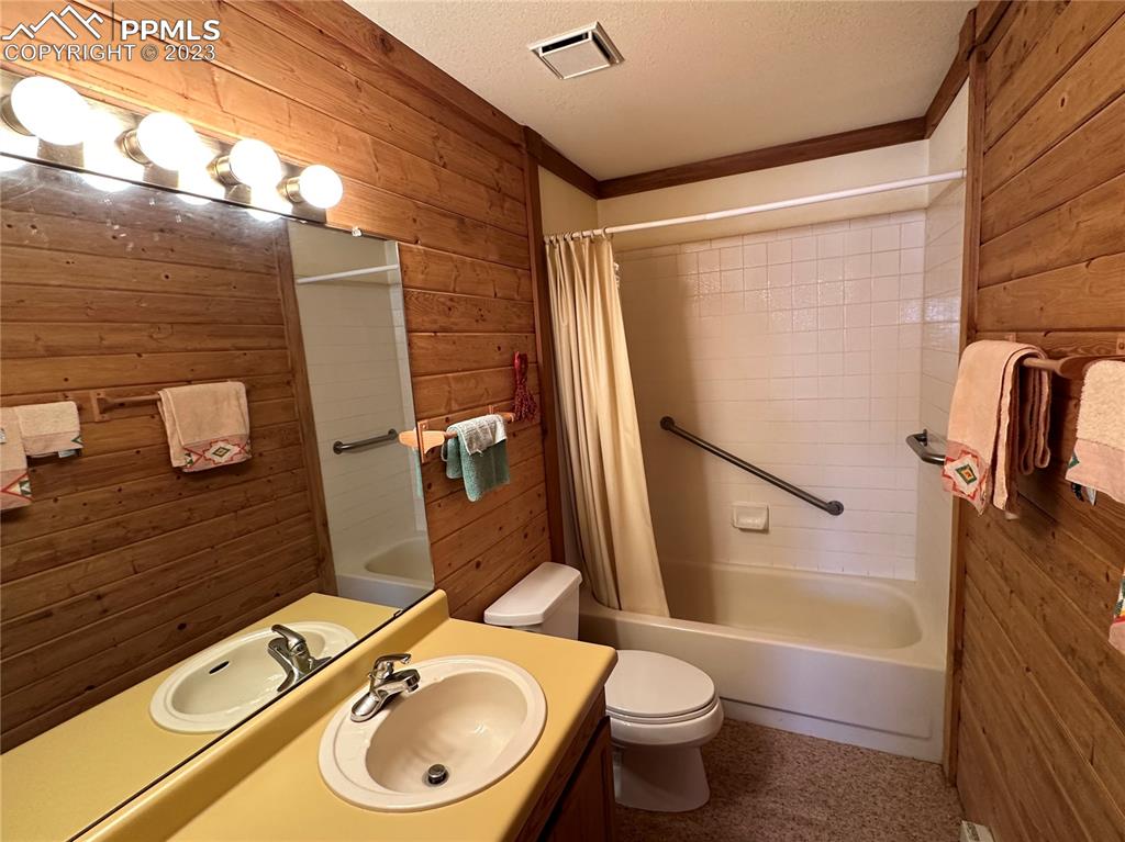 1327 County Road 863 Victor, CO 80860 - Photo 8 of 29 a bathroom with a sink toilet and shower