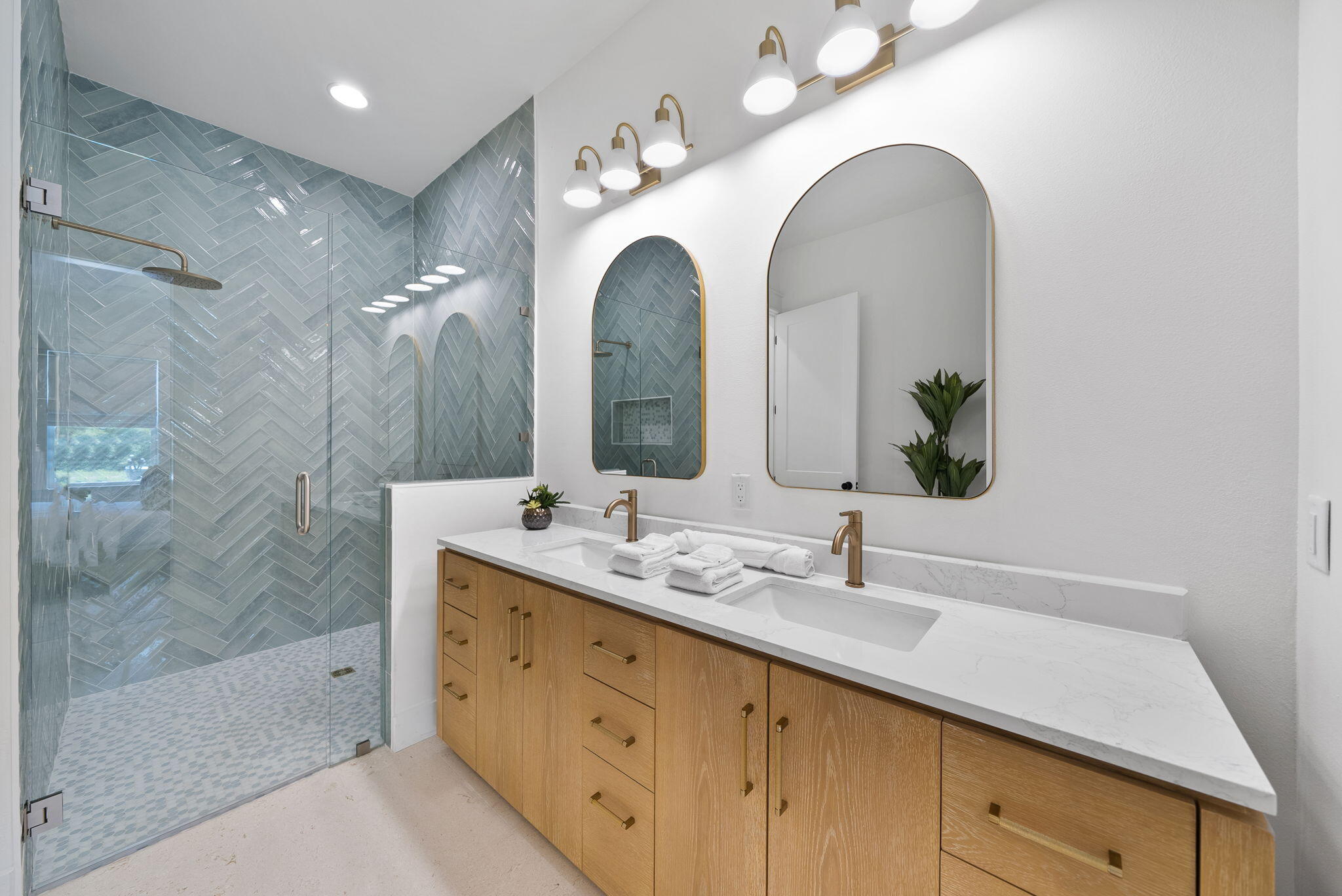 89 Sand Dollar Court Santa Rosa Beach, FL 32459 - Photo 31 of 89 a bathroom with a double vanity sink and a mirror