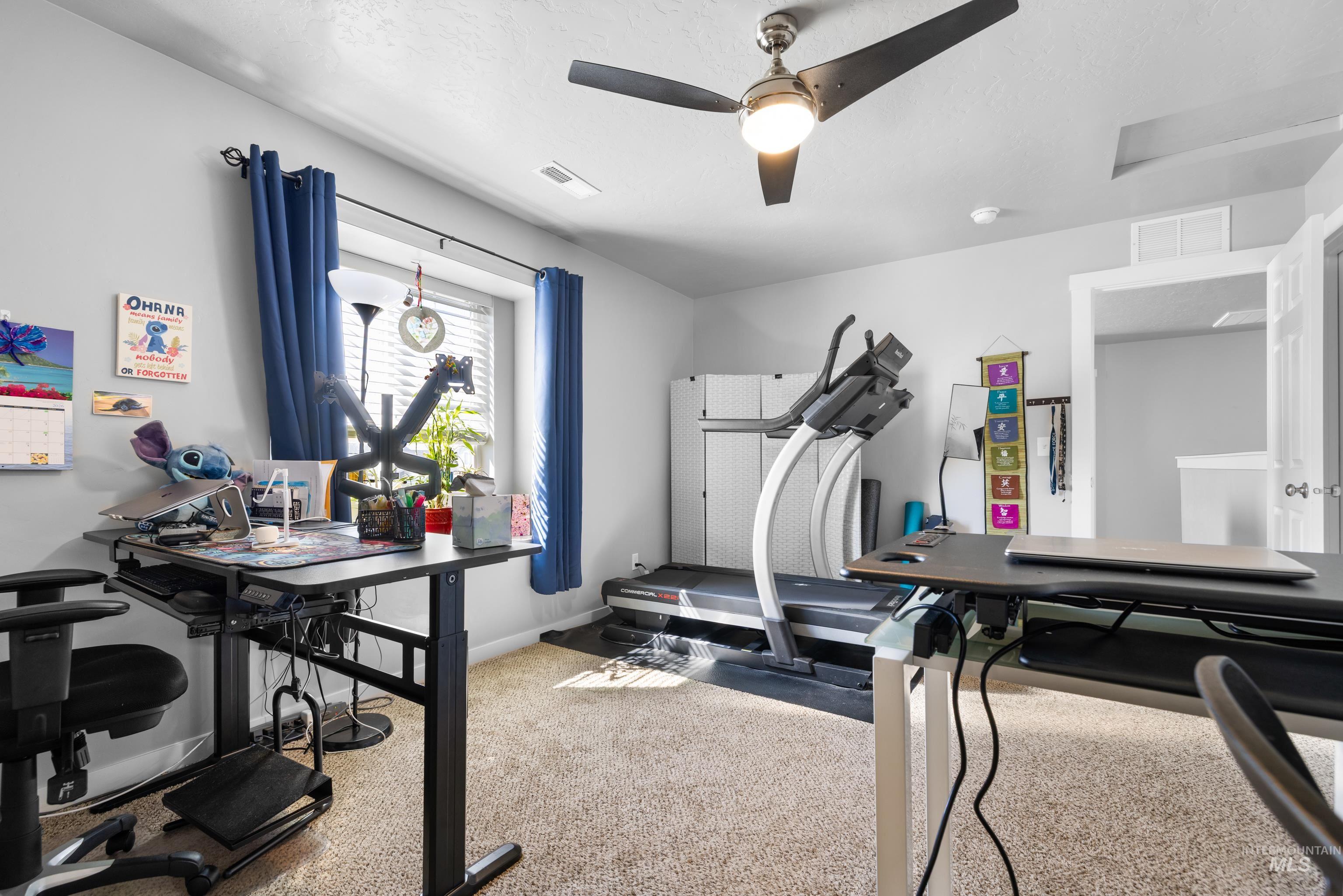 6988 West Spur Street Boise, ID 83709 - Photo 20 of 37 Workout area in a bedoom with a ceiling fan