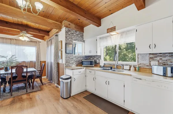 a outdoor living space with furniture