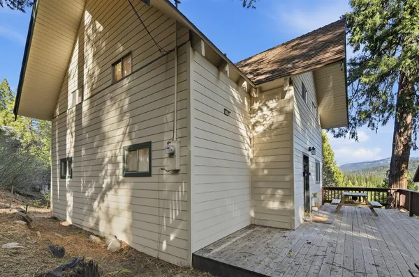 a front view of a house with shower
