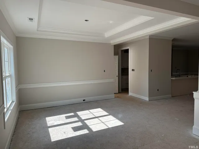 wooden floor and fireplace in an empty room
