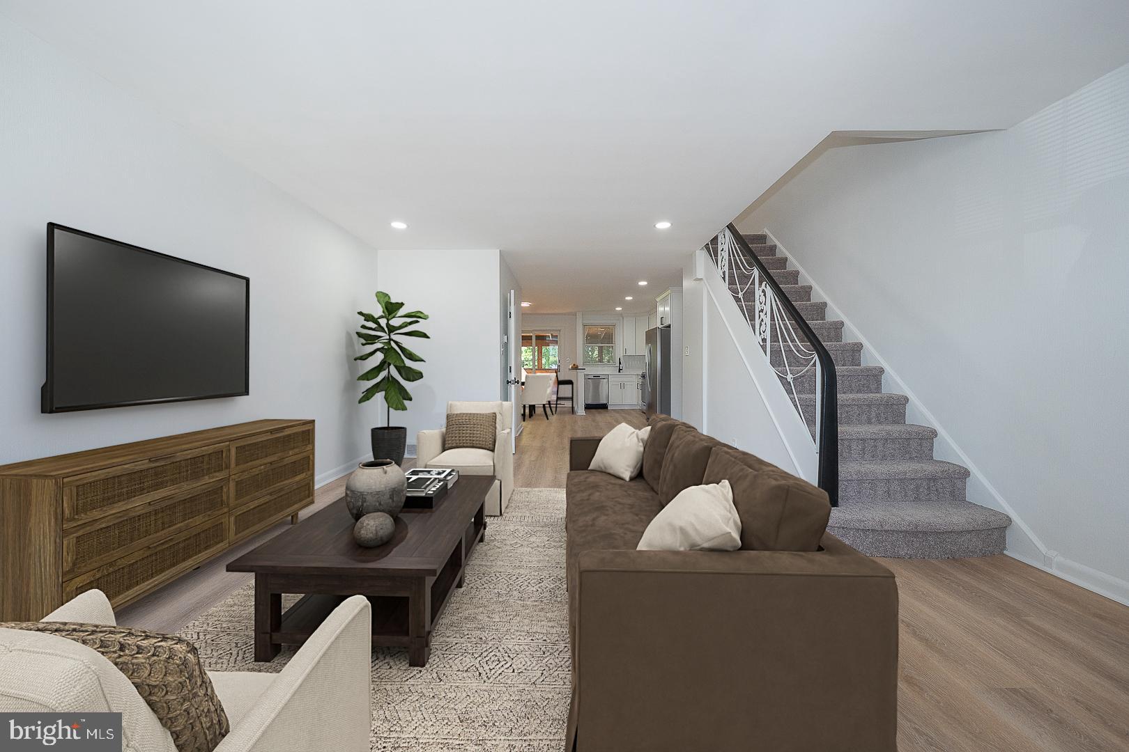 8602 Rugby Street Philadelphia, PA 19150 - Photo 2 of 22 Virtually Staged Living Room