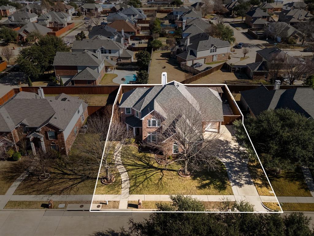 728 Morningside Trail Murphy, TX 75094 - Photo 36 of 40 an aerial view of a residential houses with yard