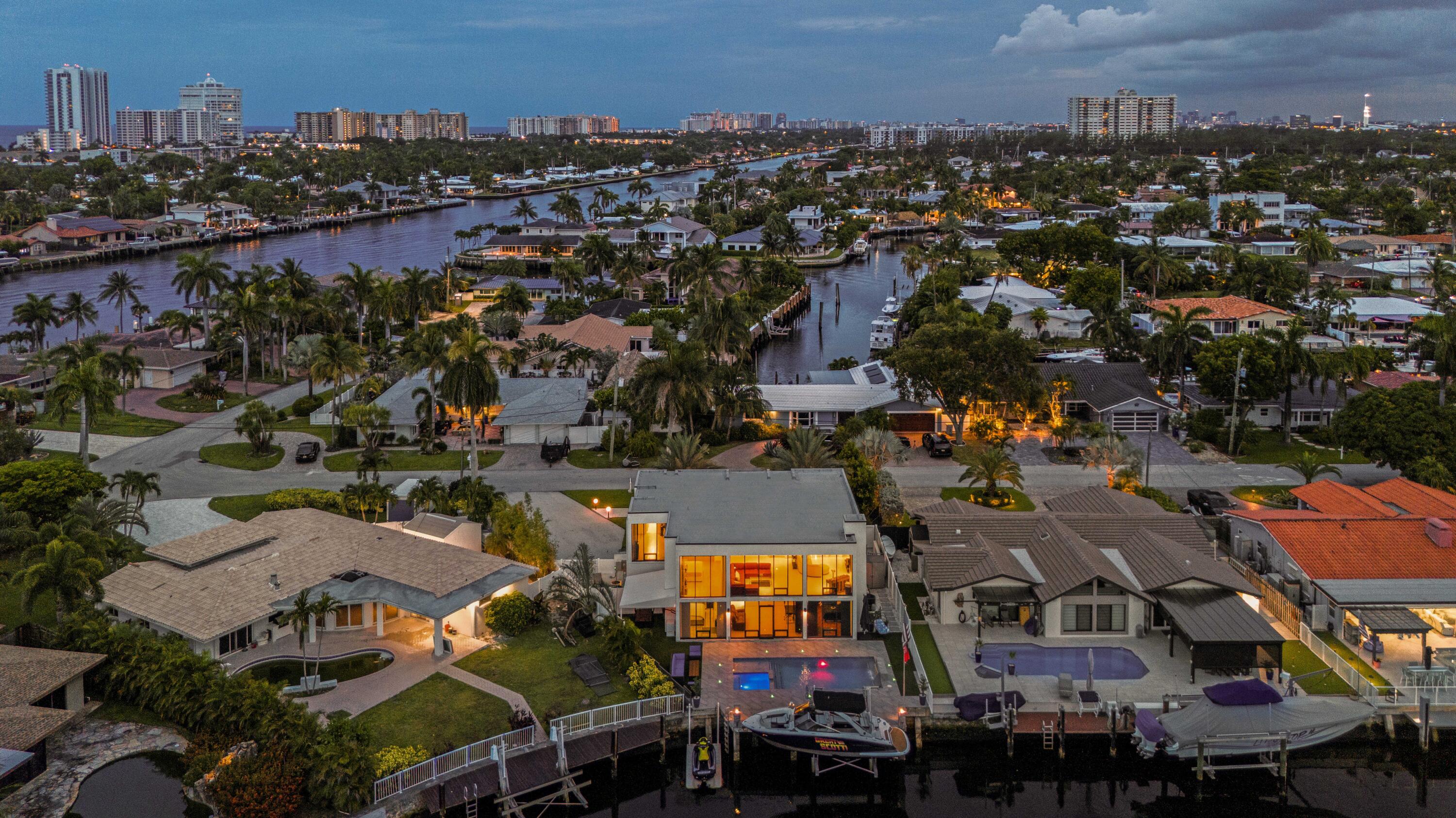 2549 Southeast 9th Street Pompano Beach, FL 33062 - Photo 59 of 73 an aerial view of a city